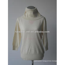 100% wool sweater, ladies' knitted pullover 100% fine wool